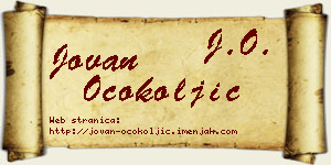 Jovan Ocokoljić vizit kartica